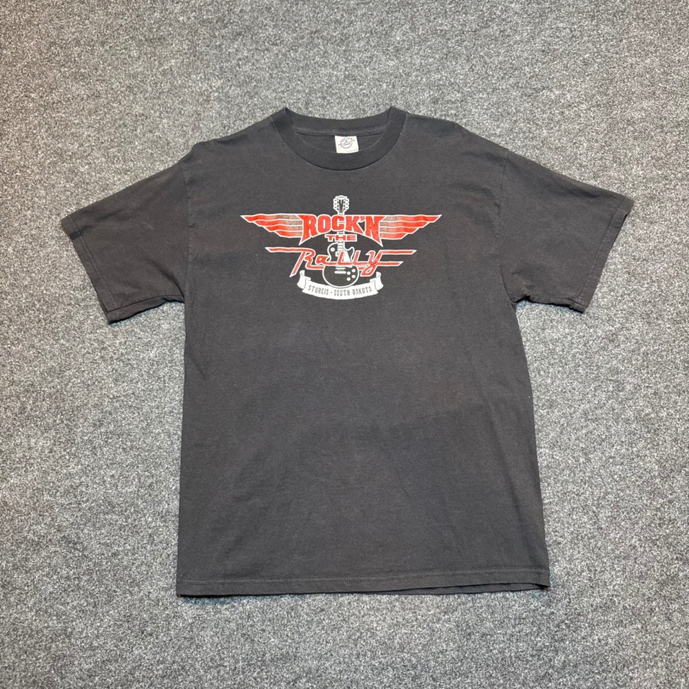 Delta Pro Weight Rockn the Rally Sturgis South Dakota Graphic T-Shirt Black L